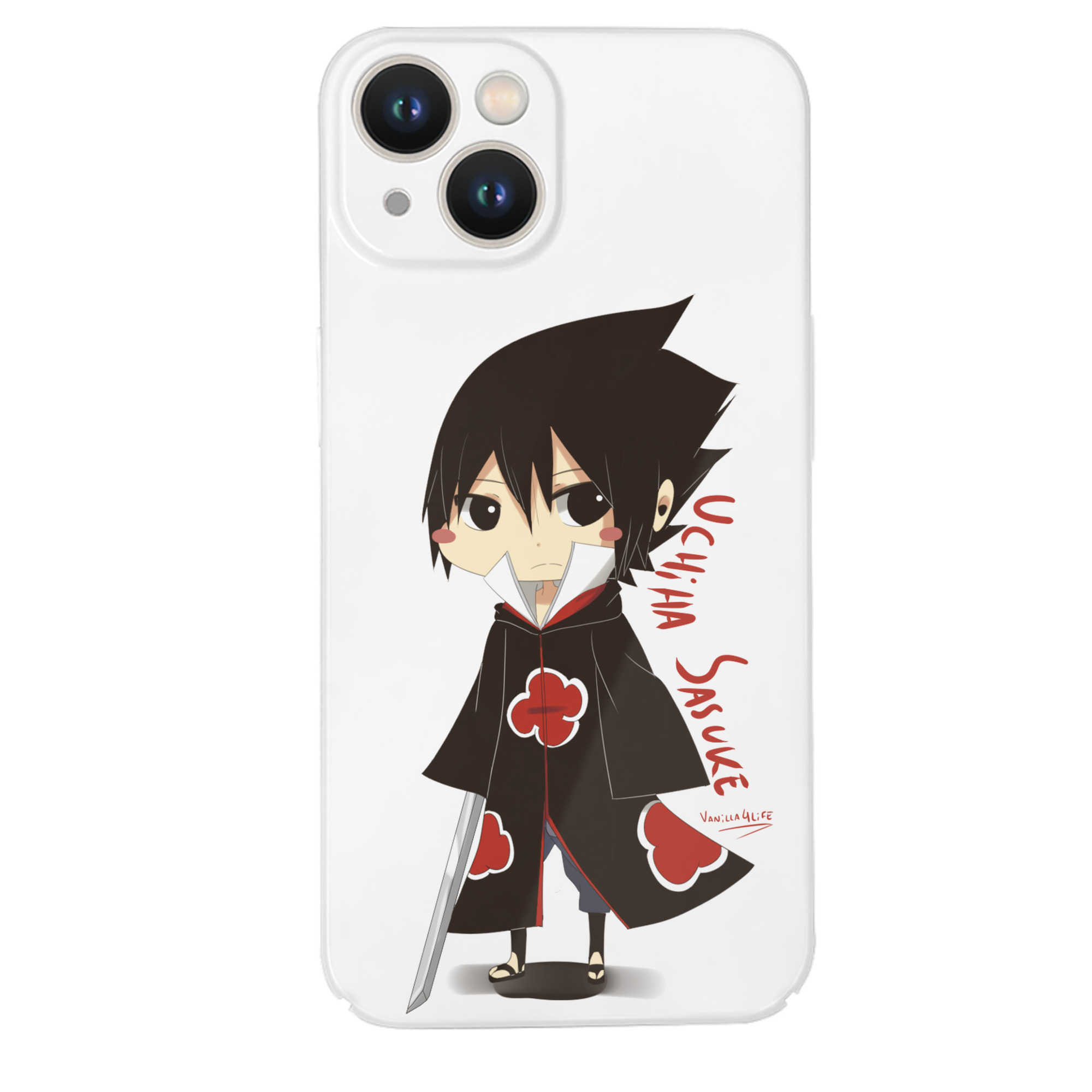 （画像用） NARUTO -ナルト- うちは サスケ Uchiha Sasuke 【iPhone 14シリーズ対応】ハードケース